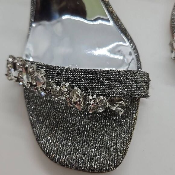 Badgley Mischka Embellished Crystal Heels Size 5.5 - Missing Crystals - Picture 6 of 8